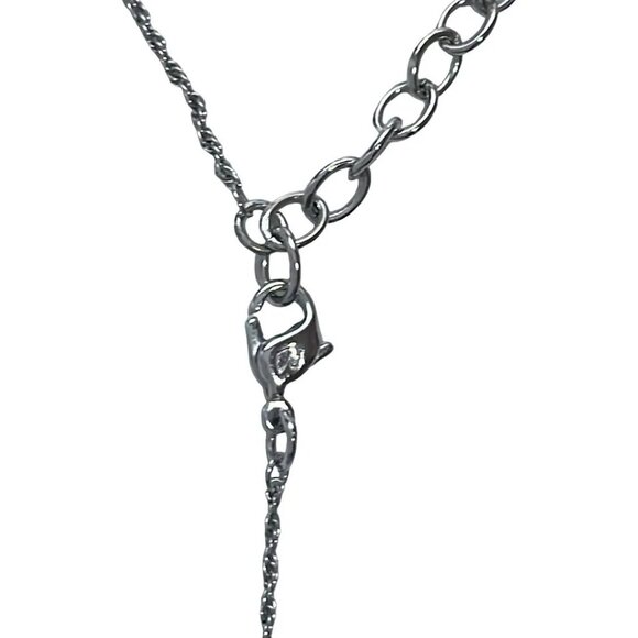 Auth SWAROVSKI - Silver White Hardware Swarovski Crystal Necklace - Picture 4 of 4